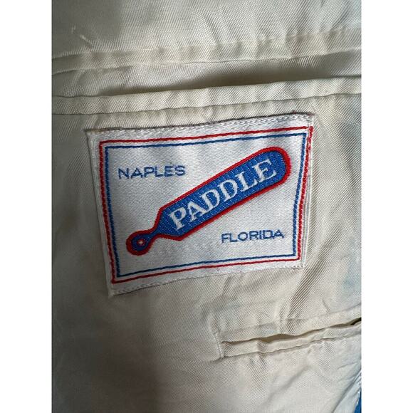 Vintage Retro Blue Corduroy Blazer Nautical Captain’s Jacket Men’s Size 42R - Picture 13 of 13